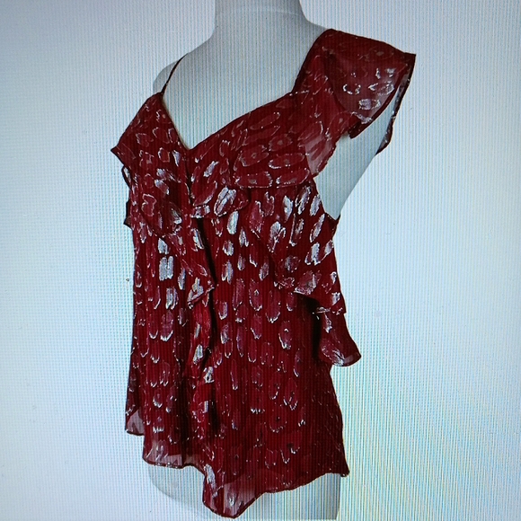 🔹️Veronica Beard ~ Benton Cold Shoulder Top - Picture 11 of 14